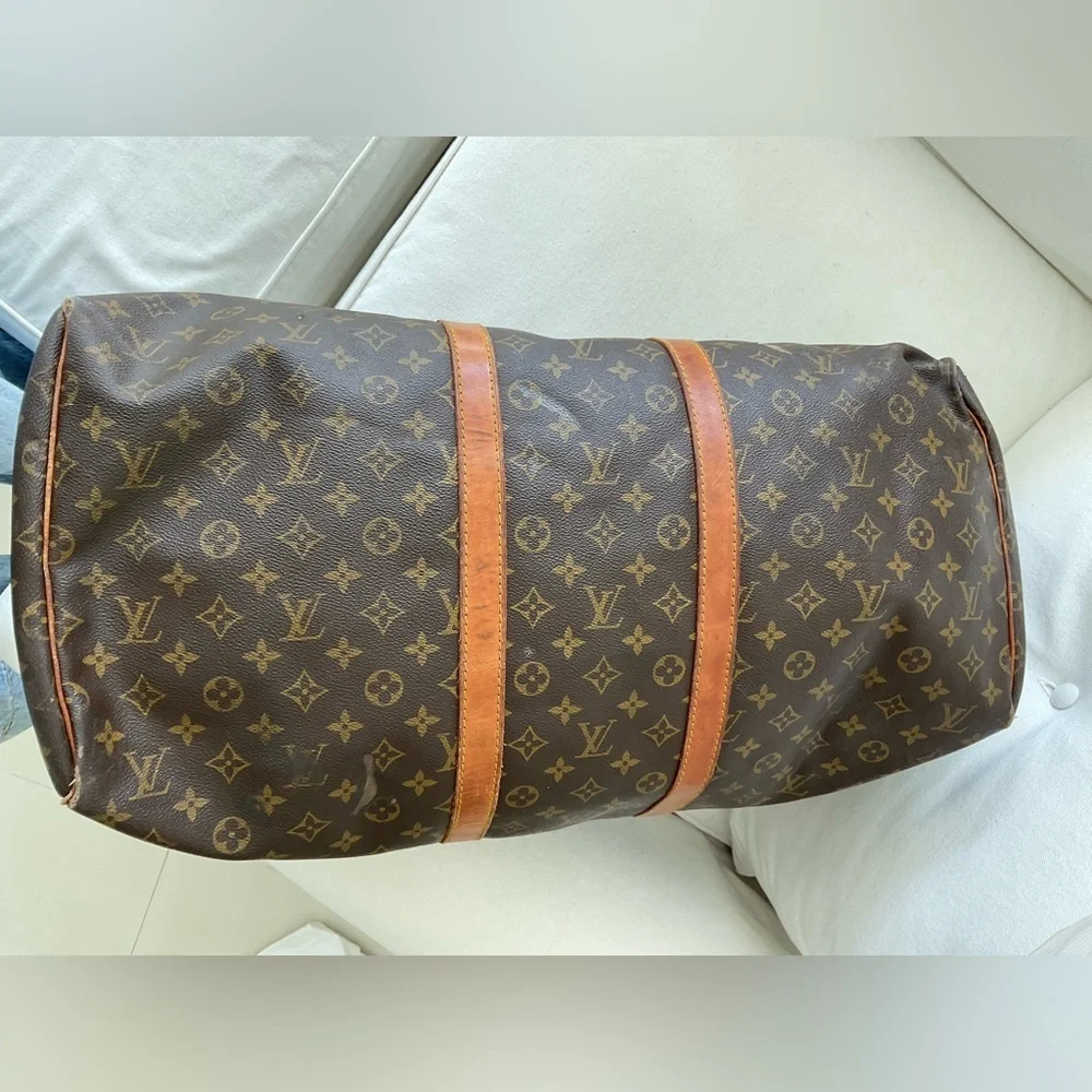 Authentic Louis Vuitton Keepall 55 Monogram Duffle Travel Bag Vintage